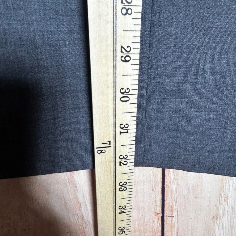 VTG Talbots Pencil Skirt Women 12P Gray Wool Blend Midi Professional Career Core